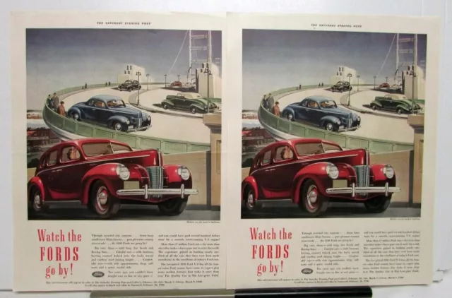 1940 Ford V8 Ad Proof Watch The Fords Go By