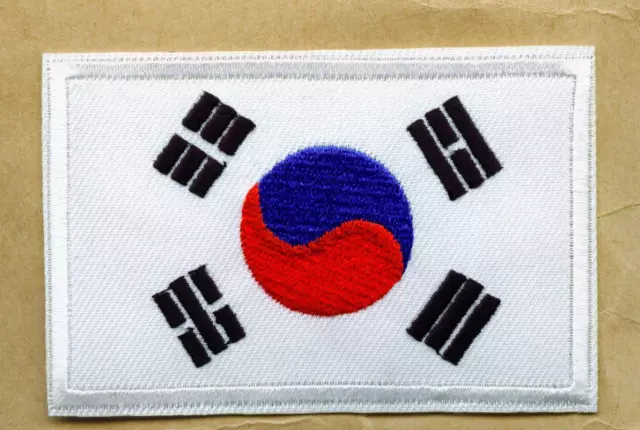 SET á 3 Stück Aufnäher Patch Korea Südkorea TAEKWONDO TKD