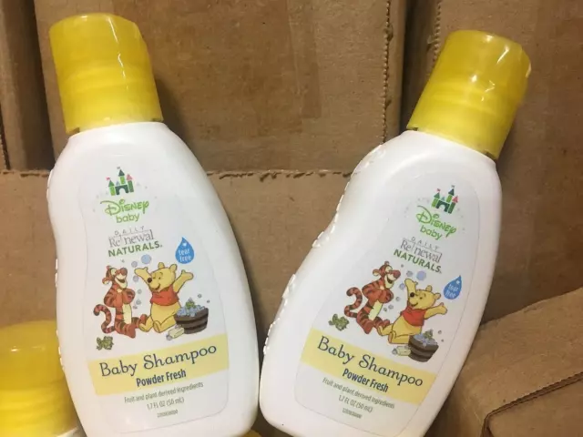 Travel Baby Shampoo Daily Renewal Naturals Powder Fresh 1.7 Oz LOT OF 16 Disney