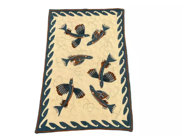 Vintage French Aubusson Style Pictorial Small Rug Any Room Decor Wool Carpet 2x3 Vintage French Aubusson Style Pictorial Small Rug Any Room Decor Wool Carpet 2x3