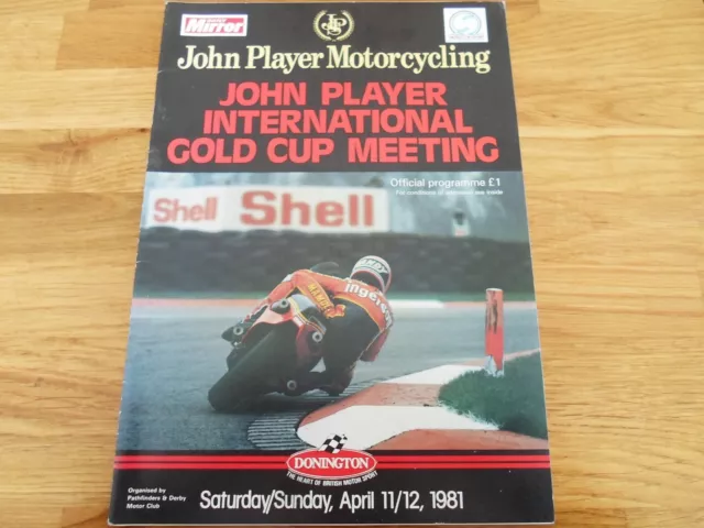 John Player International Gold Cup Meeting 1981 Programme