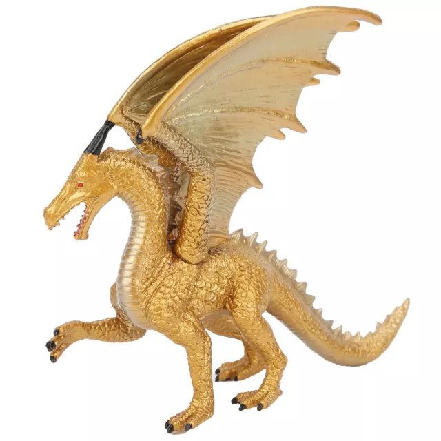 (PL124-151 Goldener Drache) 02 015 Antikes Drachenmodell Simulation Drachenmodell