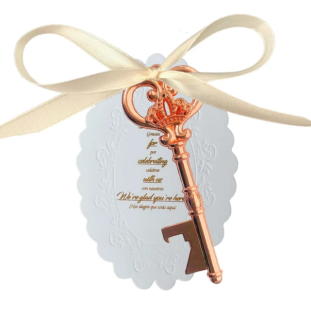 30PCS Skeleton Key Beer Bottle Opener Set - Vintage Bridal Shower Favors withn