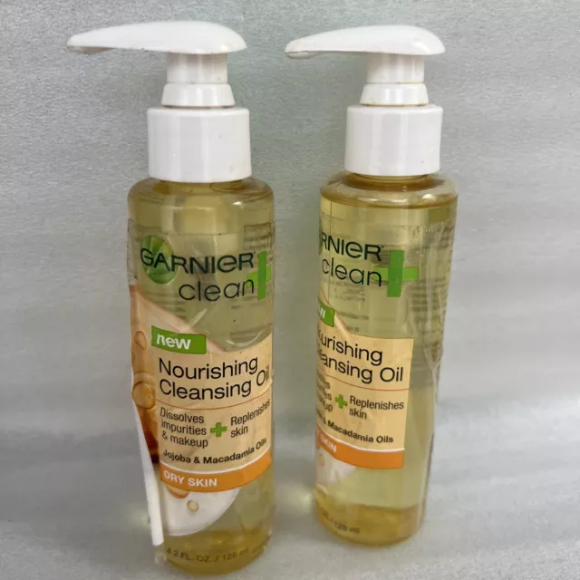 2 PACK Garnier Clean+ Nourishing Cleansing Oil 4.2 oz U48B