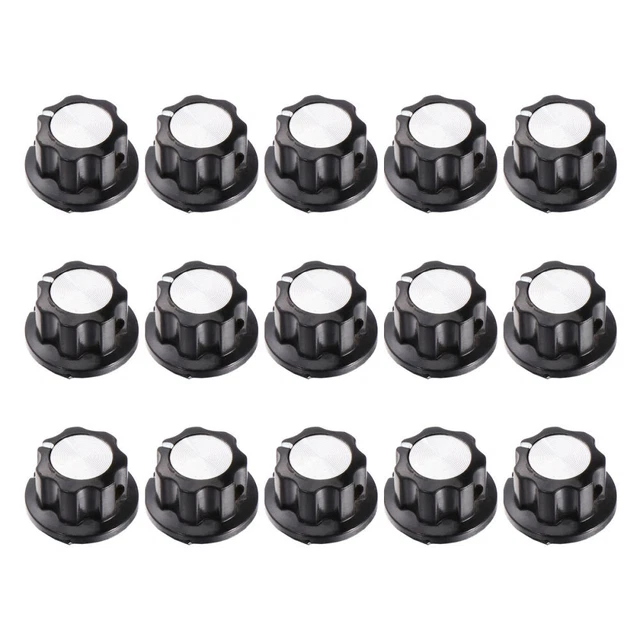 15pz Kit Manopole Potenziometro Kit Manopole Rotanti Tappi Albero Allacciato Bachelite