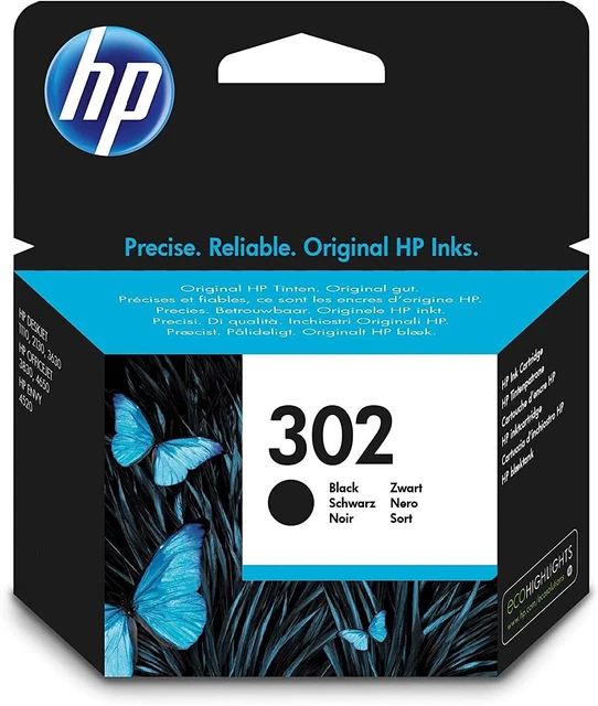 HP 302 Nero, F6U66AE, Cartuccia Originale HP da 190 pagine