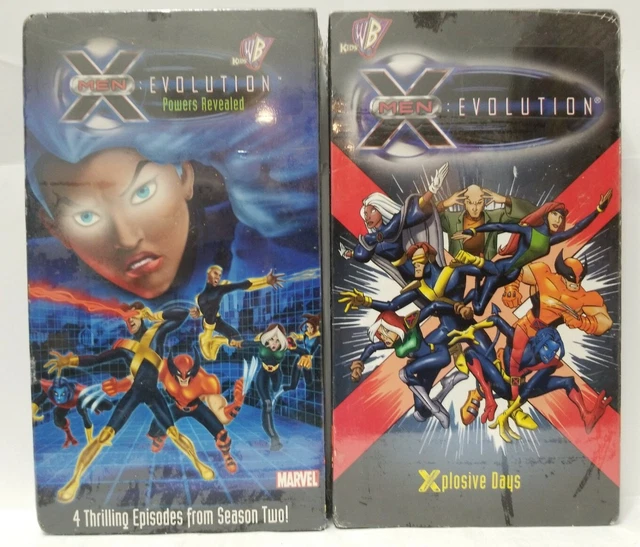 MARVEL XMEN EVOLUTION, VHS, Lot of 2, Powers Revealed, Xplosive Days