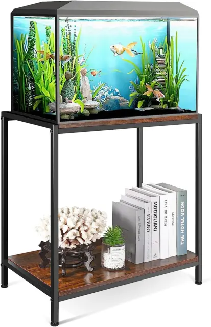 Fish Tank Stand for up to 20 Gallon Aquarium, Metal Aquarium Stand for Fish Tank