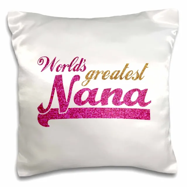 3dRose Worlds Greatest Nana - pink and gold text - Gifts for grandmothers - Best
