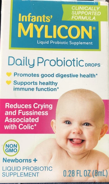 * Infants' Mylicon * - Daily Probiotic Drops NON GMO 0.28 fl oz EXP 03/2024