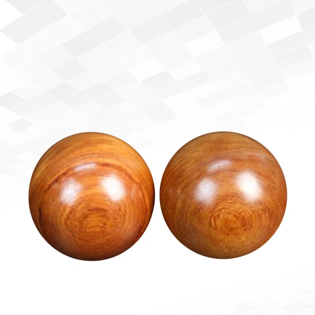 2 Pcs Baoding Balls Hands Massage Rollers Stress Balls Foot Handball Fitness