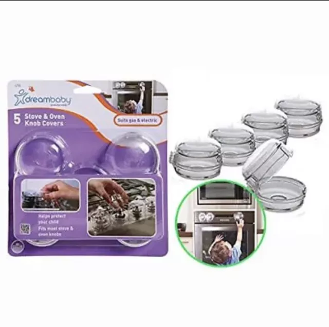 Dreambaby Stove & Oven Knob Safety Cover  Model L730A 5 Pack