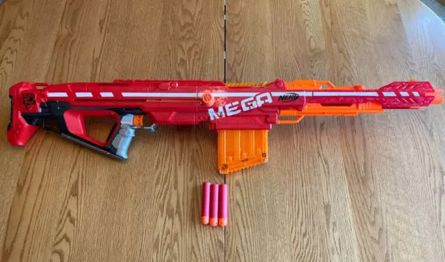 Nerf MEGA N-Strike Elite CENTURION Sniper Rifle Blaster w/ Magazine & 3 Darts