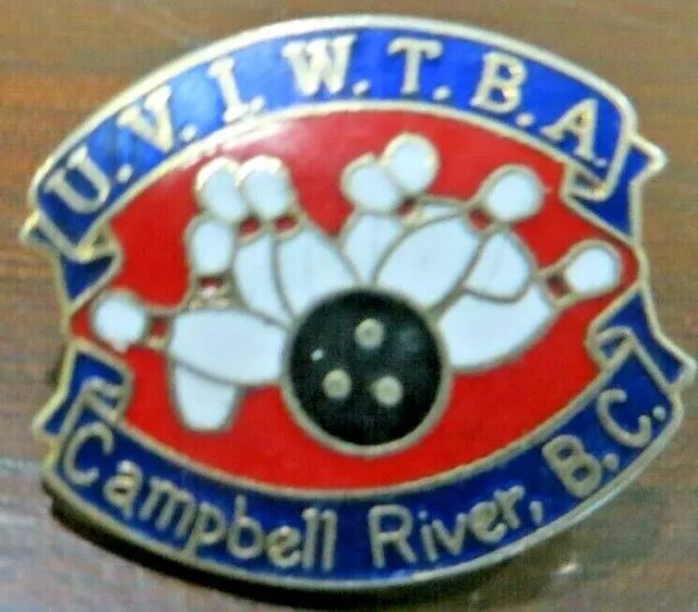 U.v.i.w.t.b.a. Campbell River British Columbia Canada Award Souvenir Lapel Pin