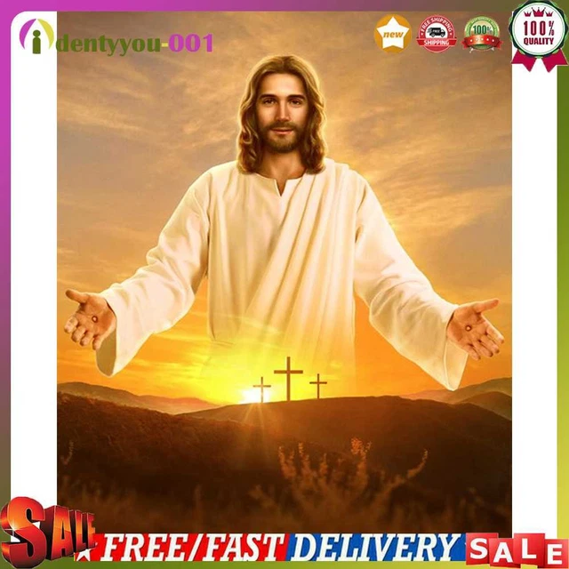 Cuadro religioso sin marco de Jesús pintura al óleo por números cuadro pintado a mano