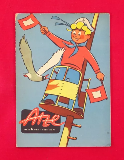 ATZE 1962 Nr. 6 DDR Comic Junge Pionier Junge Welt Fix und Fax