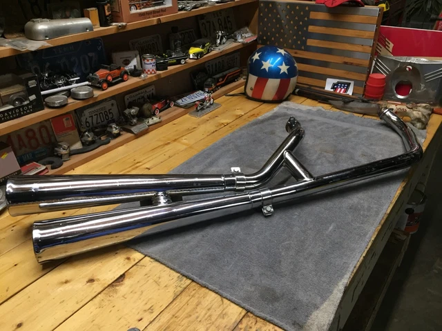 Rare Original Harley 1976 Shovelhead Fx Fxe Superglide Exhaust Part# 65201-75A Rare Original Harley 1976 Shovelhead Fx Fxe Superglide Exhaust Part# 65201-75A