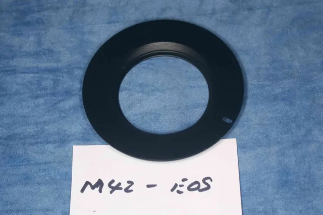 M42 Lens to Canon EOS EF Mount Adapter Flanged with AF Confirm Chip