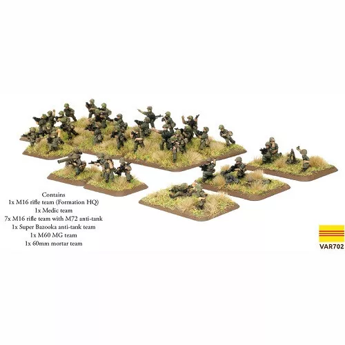 Battlefront Miniatures Flames of War Vietnam ARVN Infantry Platoon VAR702