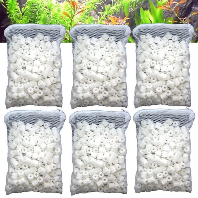 Lot Bio Biological Bacteria Ceramic Rings for Aquarium Fish Tank Canister Filter
