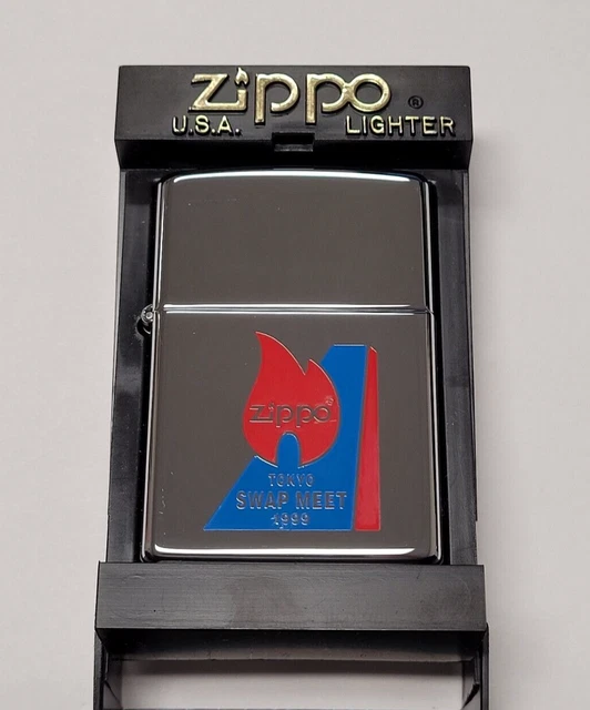 VINTAGE ZIPPO 1999 Tokyo Swap Meet Lighter Near Mint Condition in Box