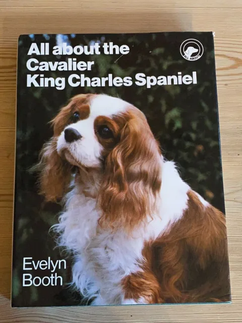 Rare Cavalier King Charles Spaniel Dog Book By Booth 1St 1983 In D/W