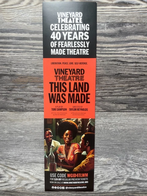 Thisland Was Made, Flyers, Vineyard Theatre