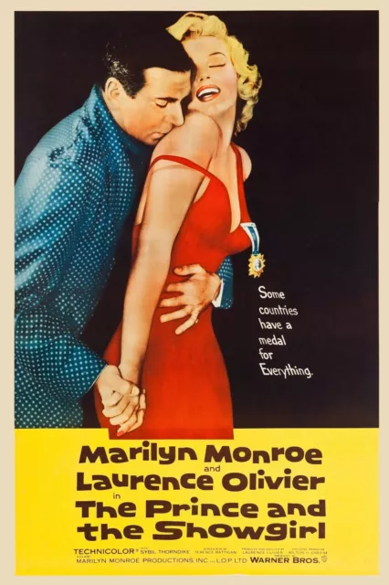 Il Principe E La Ballerina Film 1957 Poster Locandina 45X32Cm Marilyn Monroe