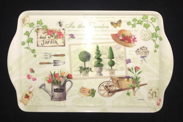 En el jardín" bandeja para servir melamina con patrón de melamina #71472
