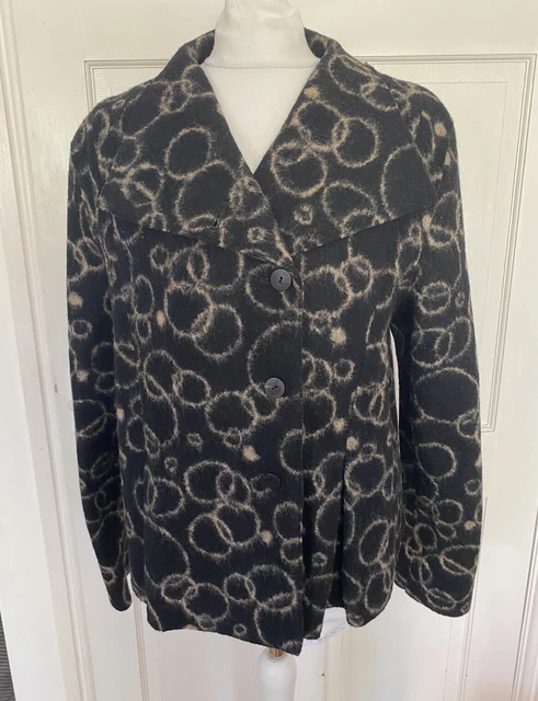 Elemente Clemente Sz 3 UK 12 Wool Blend Button Up Jacket OSKA Group
