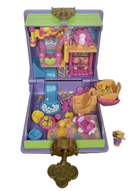 Polly Pocket Toy Land Buch vintage Spieldose Bluebird 1996 mit Schlüssel Figur