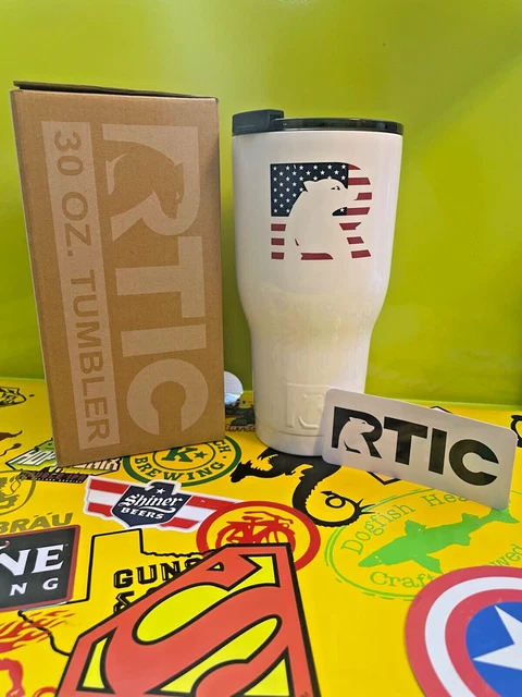 RTIC BEAR 30oz Tumbler USA HOT Coffee / COLD BEER Insulated Stainless Steel NEW 2