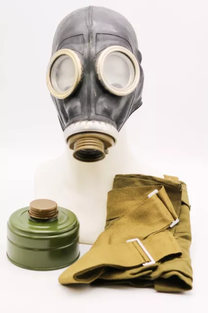 Máscara de gas GP-5 NEGRO bolsa de máscara y filtro Soviético Ruso NUEVO...