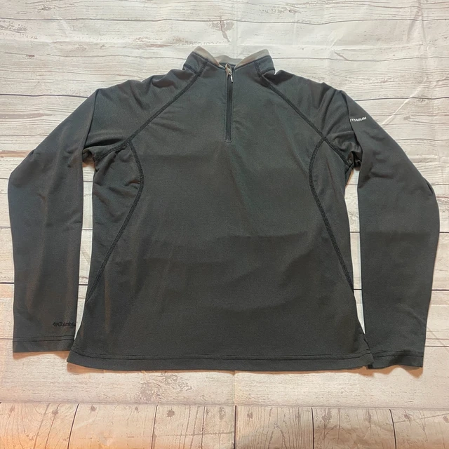 Columbia Titanium 1/4 Zip Lightweight Jacket Sweater Women's Medium Hiking #1