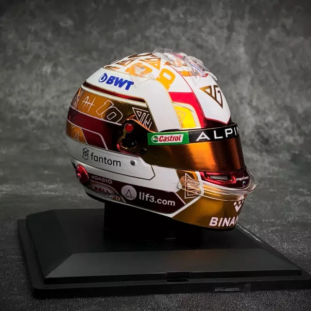 Spark 1/5 Helmet replica for 2023 Alpine BWT  F1 Team Racer Pierre Gasly 5HF095