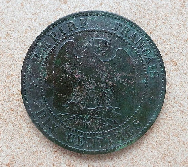 Pièce de 10 centimes Napoleon III de 1861