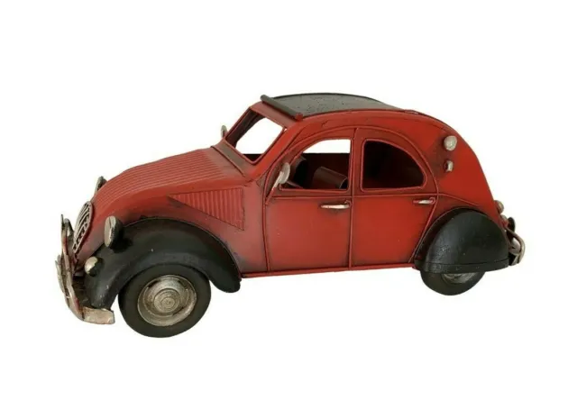 Voiture Citroën 2cv miniature en métal