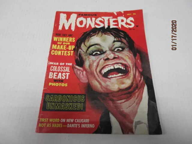 Famous Monsters Of Filmland July 1962 Magazine.