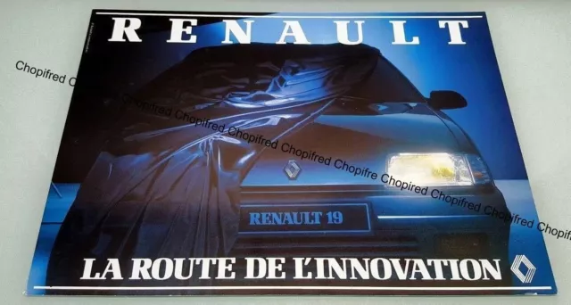 FICHE RENAULT 19 16s - RENSEIGNEMENT TECHNIQUE 1989 A 1996 - CARTE CAR ...