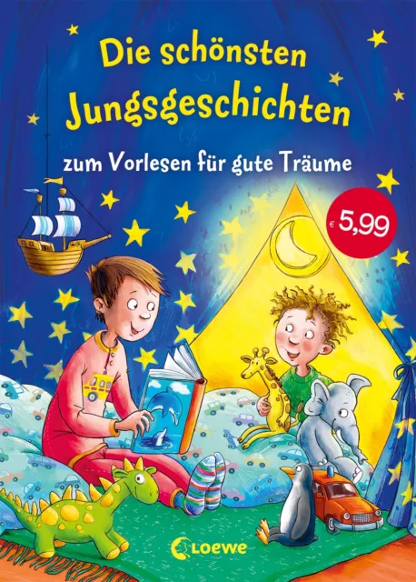 Die schönsten Jungsgeschichten zum Vorlesen für gute Träume | Buch | 128 S.