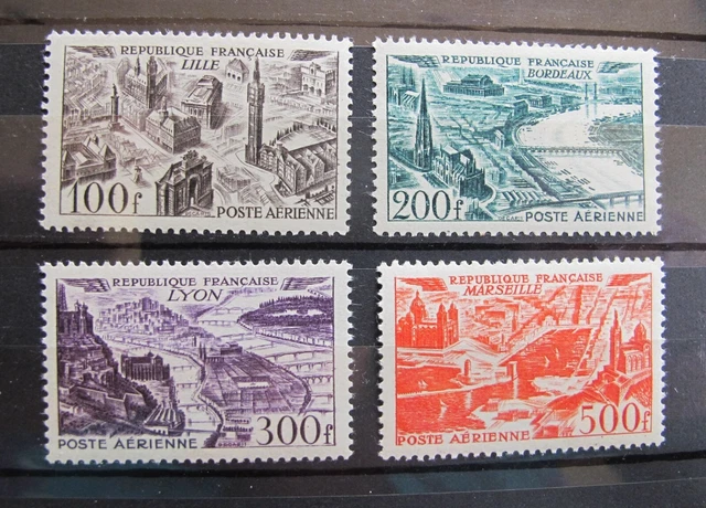Timbres France 1949, Série Poste Aérienne YT N°24-27, Neufs Avec Charnière ★/MH