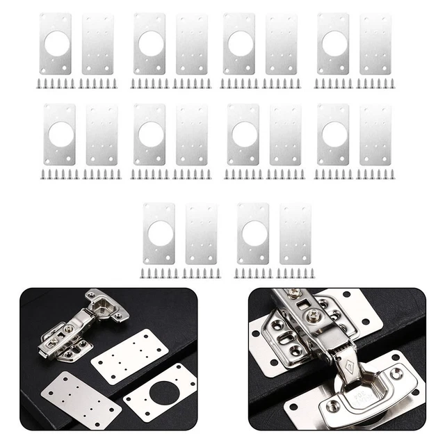 Charnières Pour Porte Verre Inox - Lot De 2 - Épaisseur 5 à 8 Mm - Uxcell