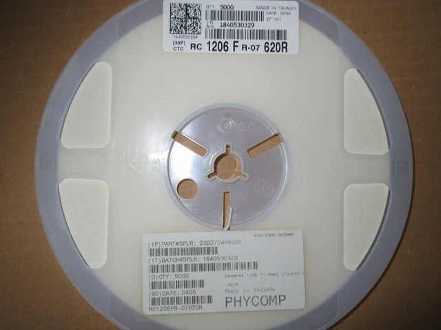 SMD Resistor Widerstand 620R 620 Ohm 1% 1206 0,25W 5000x