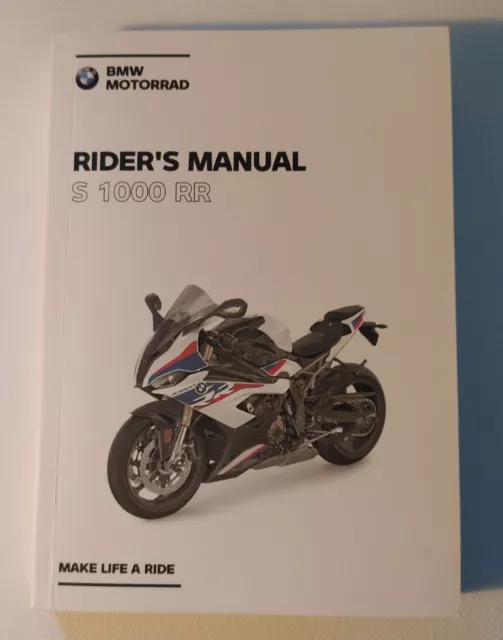 BMW S1000 RR | 2020 English Owners Riders Manual | 2nd Edition 01409831421