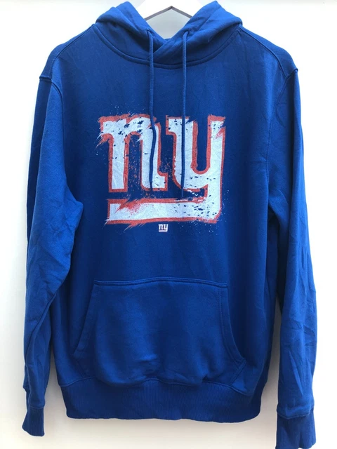 Felpa con cappuccio NEW YORK GIANTS blu pullover NFL squadra abbigliamento uomo grande L