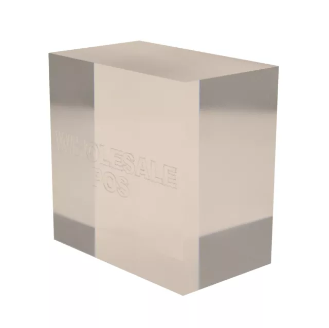 Klare Acryl Perspex® Gussblöcke 30 mm Dicke x 210 mm x 148 mm A5 zuschneiden