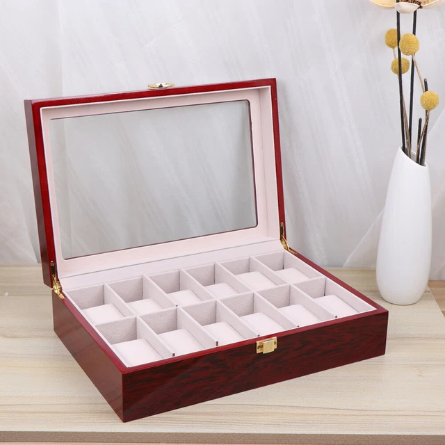 Pratica Custodia Orologio Conservatore Gioielli Organizer Conservazione Orologio Portatile Display 2