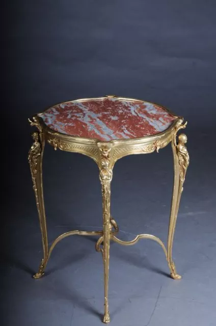 G-Aas-1 Ostentatious French Bronze Pageantry Table After Zwiener, Napoleon III