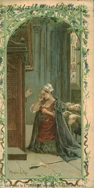 Publicité ancienne image chromolithographie il était une bergère Maurice Leloir