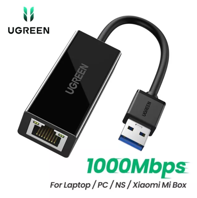 NEW USB 3.0 to Gigabit RJ45 Ethernet LAN Network Card Adapter Laptop Ugreen